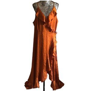 Fashion nova NWT Rust Orange Plunge